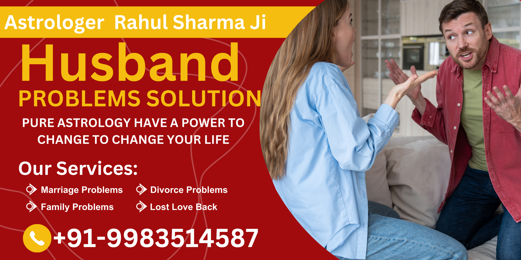 World Famous Astrologer Pandit Rahul Sharma Ji +91-9983514587
